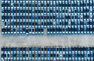 WUHU, CHINA - AUGUST 11: Chery Automobile Co. vehicles wait for shipment at a port on August 11, 2023 in Wuhu, Anhui Province of China.