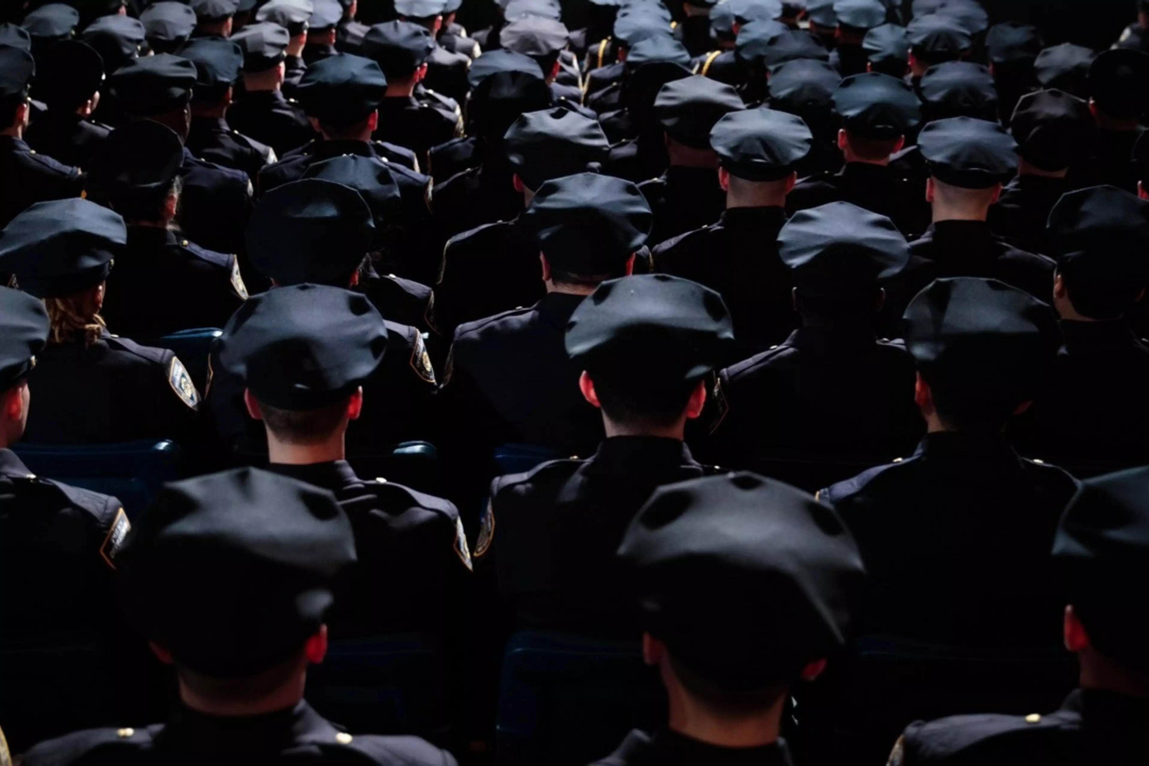 New York City recruits graduate from police academy.