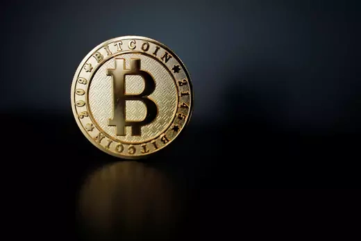 A Bitcoin coin