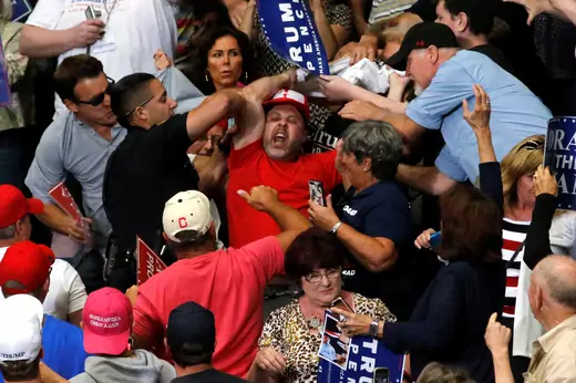 Protester Removed from Trump Rally Reuters