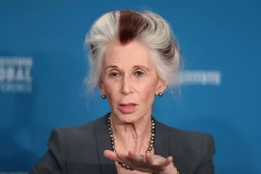 Catharine MacKinnon, James Barr Ames Visiting Professor of Law, Harvard Law School, speaks at the Milken Institute's 21st Global Conference in Beverly Hills, California.