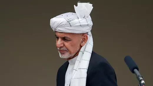 Afghanistan's President Ashraf Ghani arrives at his inauguration as president, in Kabul, Afghanistan March 9, 2020