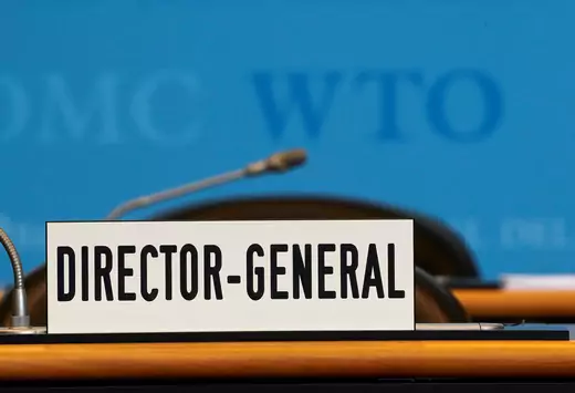 WTO director generals empty chair