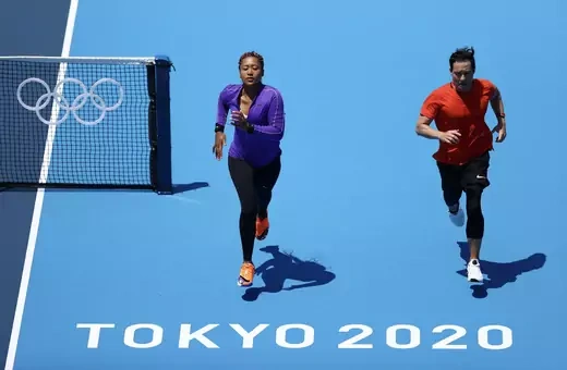 Tokyo 2020 Olympics - Tennis Training - Ariake Tennis Park, Tokyo, Japan.