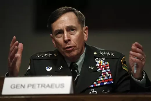 U.S. General David Petraeus testifies at his Senate Armed Services Committee confirmation hearing .