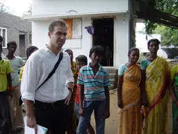 Luke Bronin on the streets of chennai