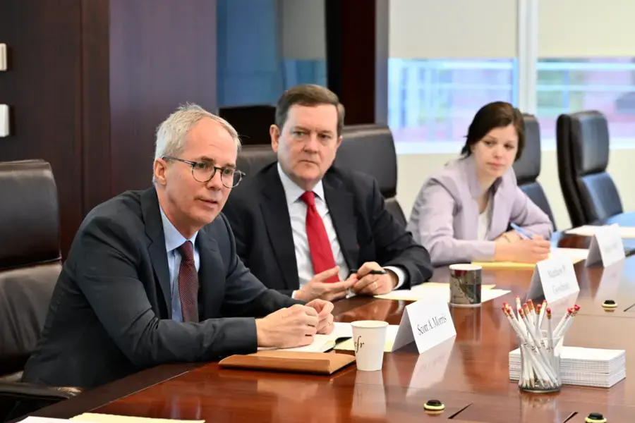 Scott Morris, Vice-President of the ADB, speaks at a CFR roundtable event.