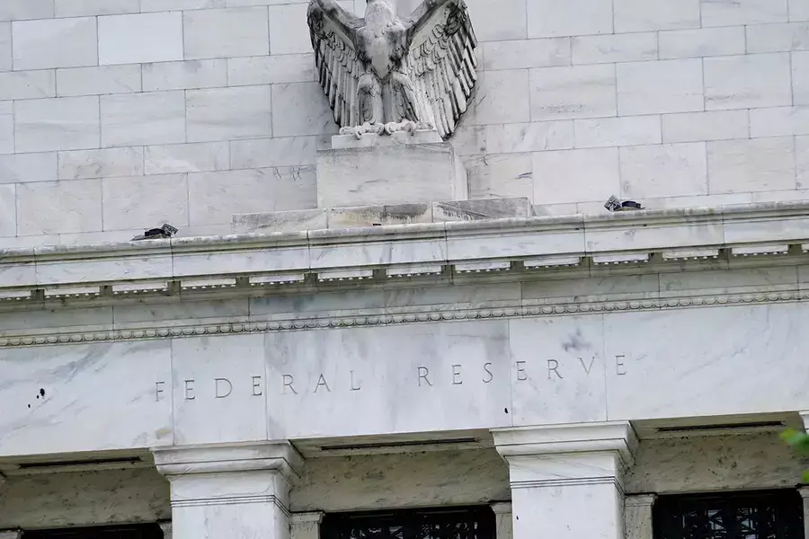  The exterior of the Marriner S. Eccles Federal Reserve Board Building is seen in Washington, D.C., U.S., June 14, 2022.