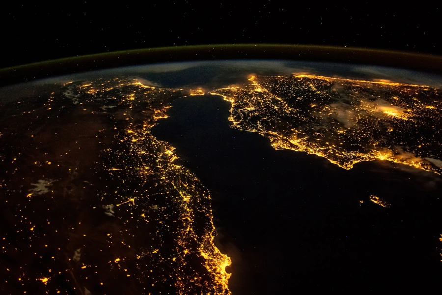 Earth at night