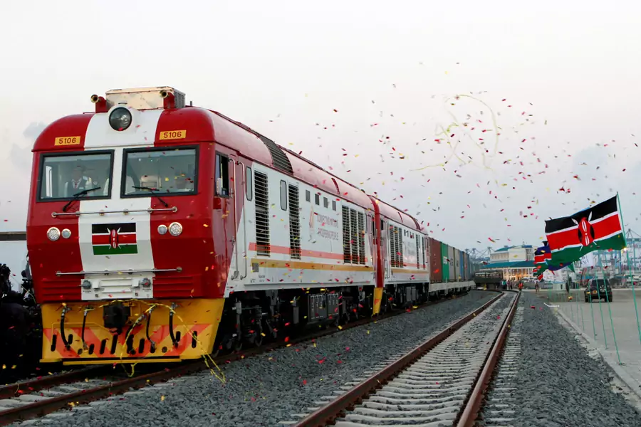 A cargo train in Kenya is launched to operate on the Standard Gauge Railway (SGR) line. The project, financed by the Chinese government, will eventually connect nations in the region. 