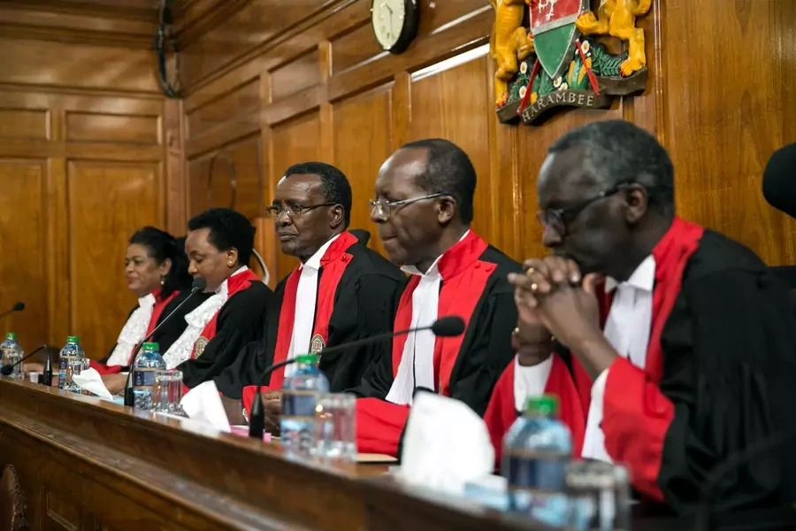 Kenya's Supreme Court judges preside before delivering a detailed ruling laying out their reasons for annulling last month's presidential election in Kenya's Supreme Court in Nairobi, Kenya September 20, 2017.
