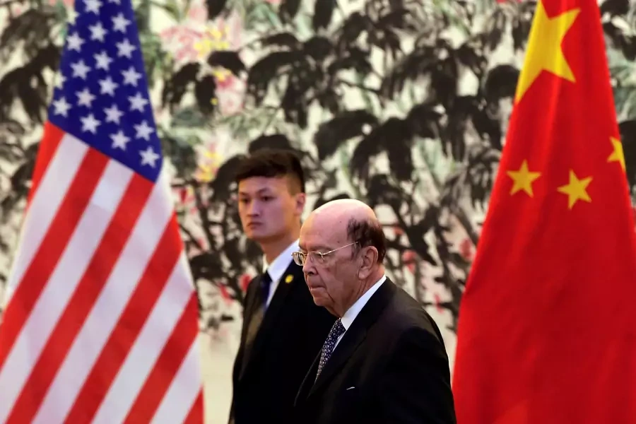 U.S. Commerce Secretary Wilbur Ross arrives to the Diaoyutai State Guesthouse to attend a meeting with Chinese Vice Premier Liu He in Beijing, China, Sunday, Jun 3, 2018. 