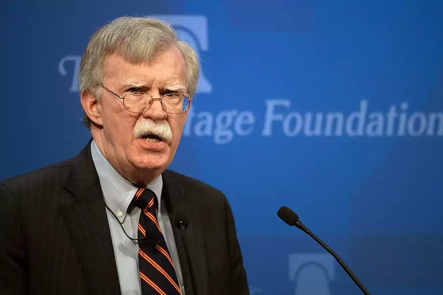 U.S. National Security Advisor John Bolton speaks about the administration's African policy at the Heritage Foundation in Washington, DC, on December 13, 2018.