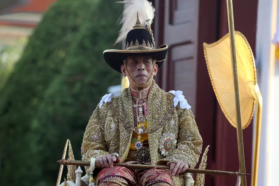 Thailand's newly crowned King Maha Vajiralongkorn attends his coronation procession, in Bangkok, Thailand on May 5, 2019.