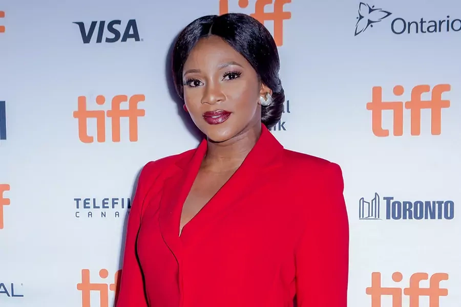 Nigerian actress Genevieve Nnaji attends the "Farming" red carpet premiere during the Toronto International Film Festival at Scotiabank Theatre on September 8, 2018 in Toronto, Canada