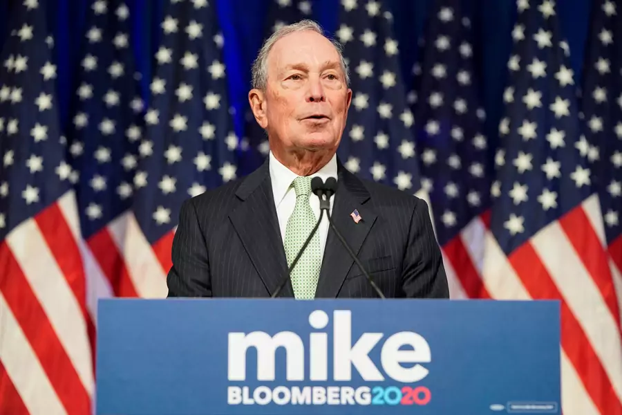 Michael Bloomberg speaking at a news conference after launching his presidential bid. Joshua Roberts/REUTERS