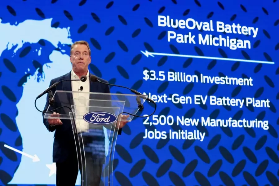 Ford Motor Company executive chairman William Clay Ford Jr. announces the company’s intention to partner with CATL to build an electric vehicle battery plant in Michigan.
