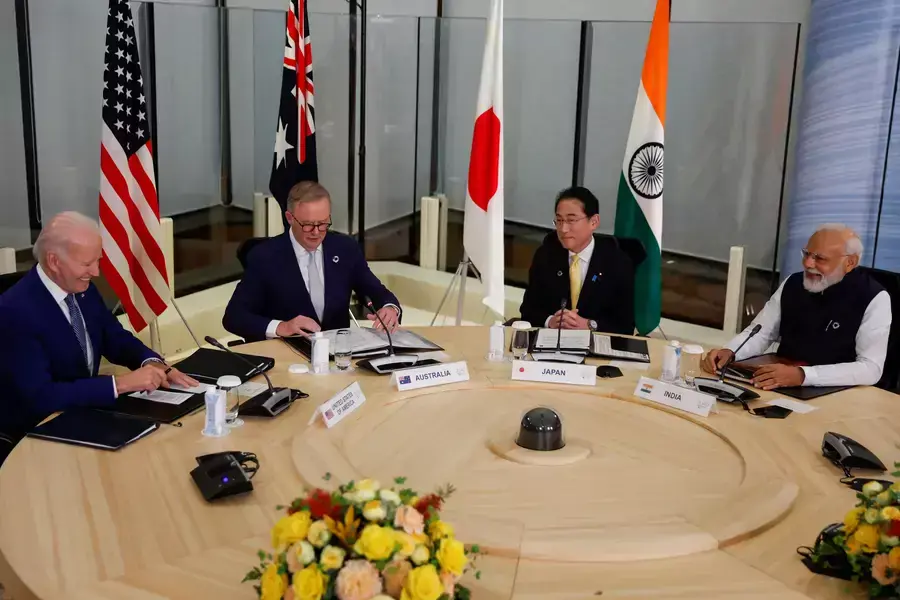 U.S. President Joe Biden, Australia's Prime Minister Anthony Albanese, Japan's Prime Minister Fumio Kishida, and India's Prime Minister Narendra Modi hold a Quad meeting on the sidelines of the G7 summit in Japan.