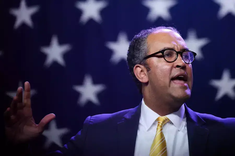 Will Hurd speaks at the Republican Party of Iowa's Lincoln Day Dinner in Des Moines, Iowa, on July 28, 2023. 