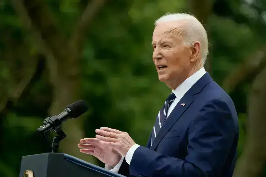 U.S. President Joe Biden announces new tariffs on Chinese exports at the White House on May 14, 2024.