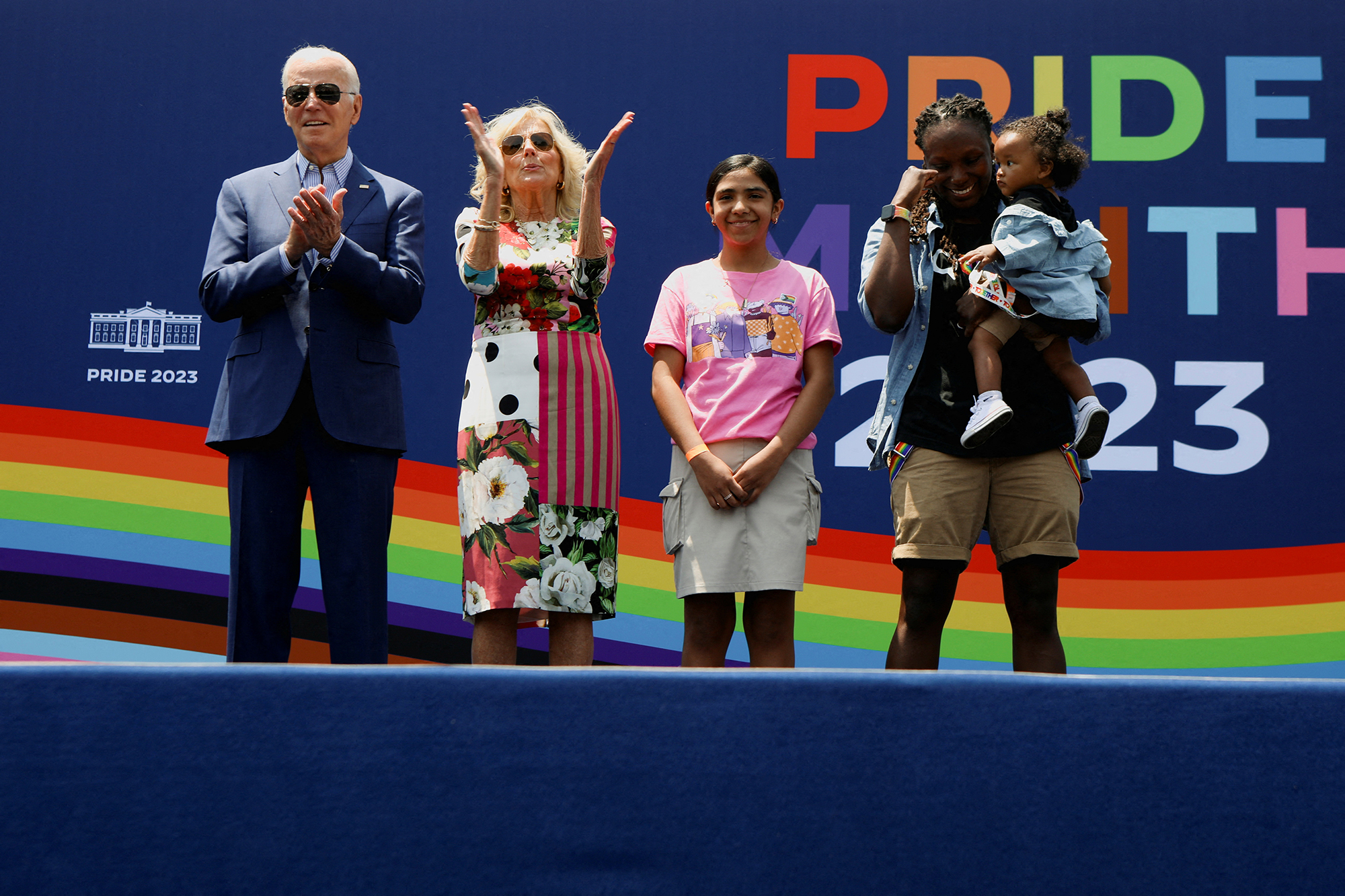 U.S. President Joe Biden hosts a Pride celebration on the South Lawn of the White House