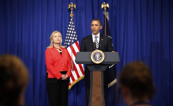 U.S. President Barack Obama announces that Secretary of State Hillary Clinton will travel to Myanmar, on the sidelines of the ASEAN Summit in Bali.