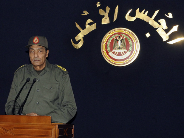 Field Marshal Mohamed Hussein Tantawi, the head of the ruling Supreme Council of the Armed Forces (SCAF), speaks in Cairo November 22, 2011.