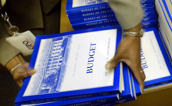 Copies of the federal budget. 