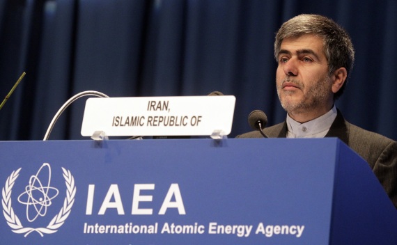 Iran’s Head of Atomic Energy Organization Abbasi-Davani speaks at the 55th IAEA General Conference in Vienna on September 19, 2011 (Herwig Prammer/Courtesy Reuters).