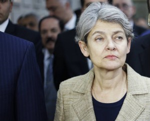 UNESCO Director General Irina Bokova in the Iraqi National Museum in Baghdad November 2, 2014. REUTERS/Thaier Al-Sudani 