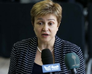 Kristalina Georgieva speaks at a European Union foreign ministers meeting in Luxembourg April 22, 2013. REUTERS/Francois Lenoir 