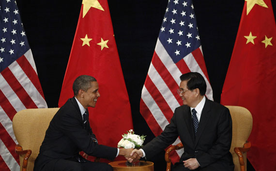 U.S. President Barack Obama meets China’s President Hu Jintao in Seoul