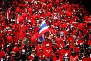 Red Shirt Protesters in Bangkok