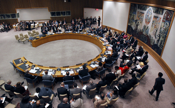 The United Nations Security Council meets at the U.N. Headquarters in New York on July 13, 2011.