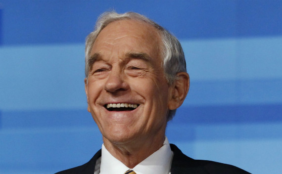 Ron Paul at a recent Republican debate in Florida. (Scott Audette/courtesy Reuters)