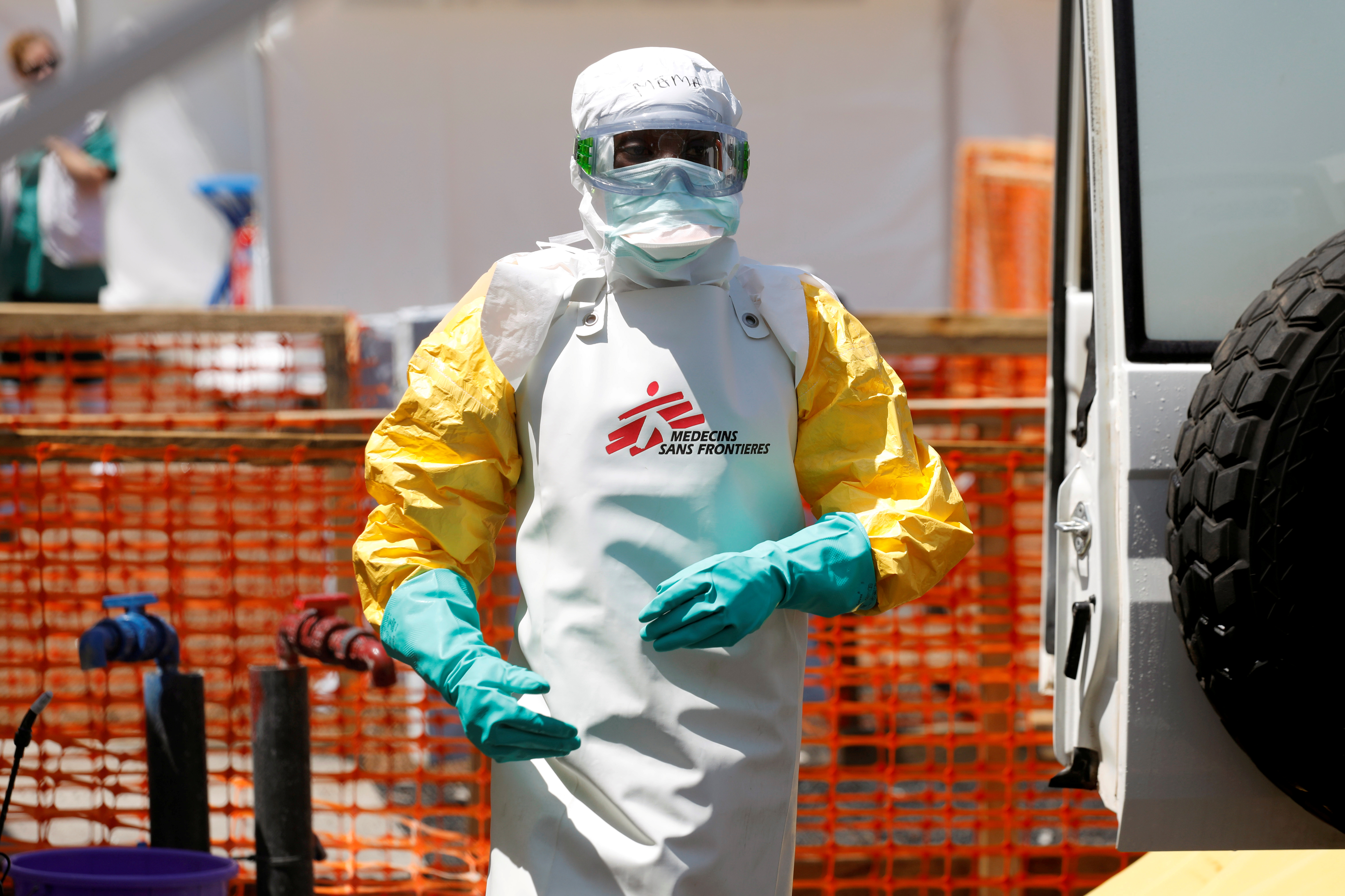 [10:08 AM] Diana Schoder      A health worker disinfects an ambulance transporting a suspected Ebola patient to the Doctors Without Borders Ebola treatment center in Goma, Democratic Republic of Congo. Baz Ratner/Reuters [Ebola Health Worker.jpg] (https://councilforeignrelations-my.sharepoint.com/personal/dschoder_cfr_org/Documents/Documents/Events/IHR Ebola/Ebola Health Worker.jpg)