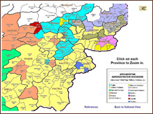 Maps of Afghan tribal divisions
