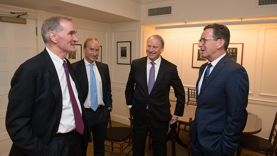 David F. Swensen, Stephen C. Freidheim, Richard Haass, and Dannel P. Malloy