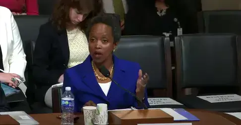 Esther D. Brimmer testifying on "Changing Politics in the Arctic" at a congressional hearing held by the U.S. House Subcommittee on Transportation and Maritime Security on Strategic Competition in the Arctic on July 18, 2023.