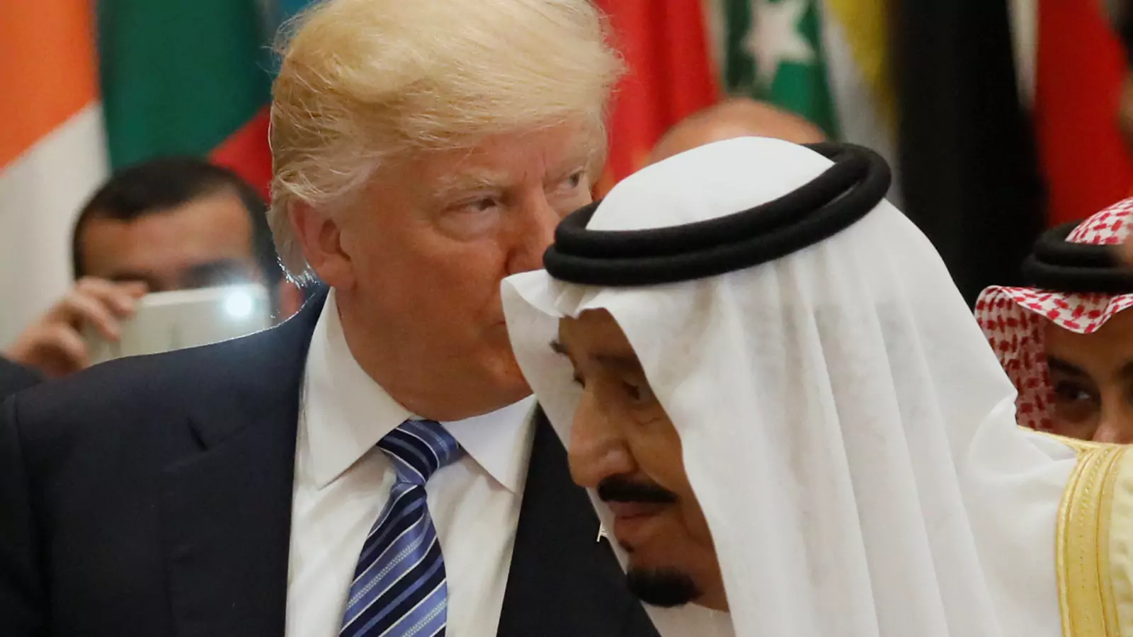 Trump and Saudi Arabia's King Salman attend the Arab Islamic American Summit in Riyadh