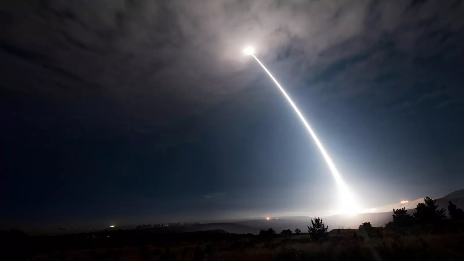 An unarmed Minuteman III intercontinental ballistic missile is test launched on August 2, 2017.