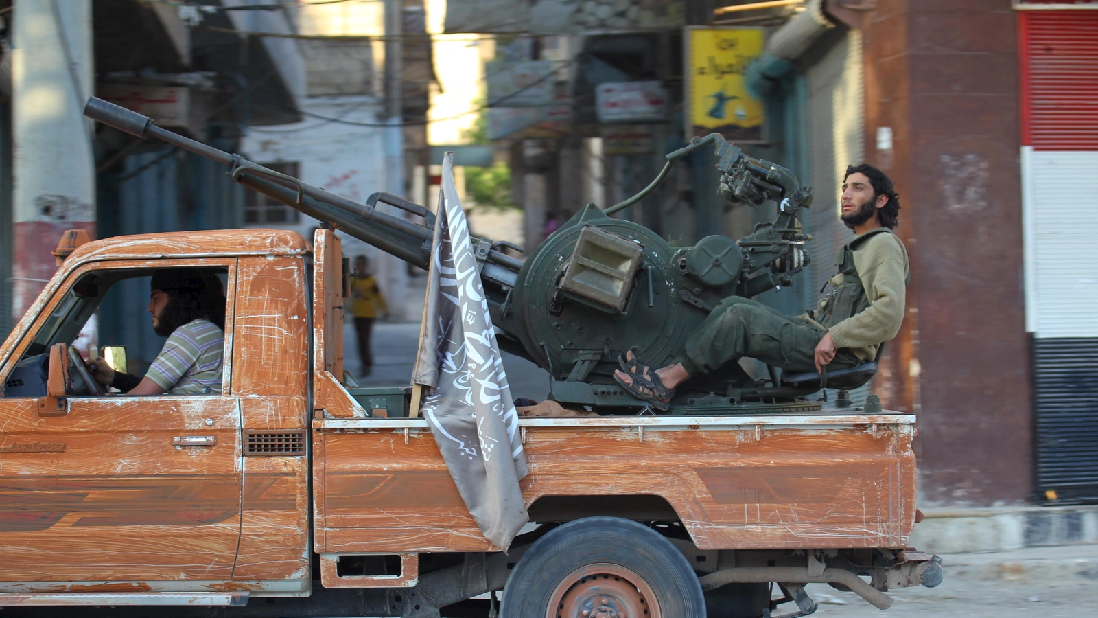 Members of al-Qaeda’s Jabhat al-Nusra in Idlib Province, Syria.