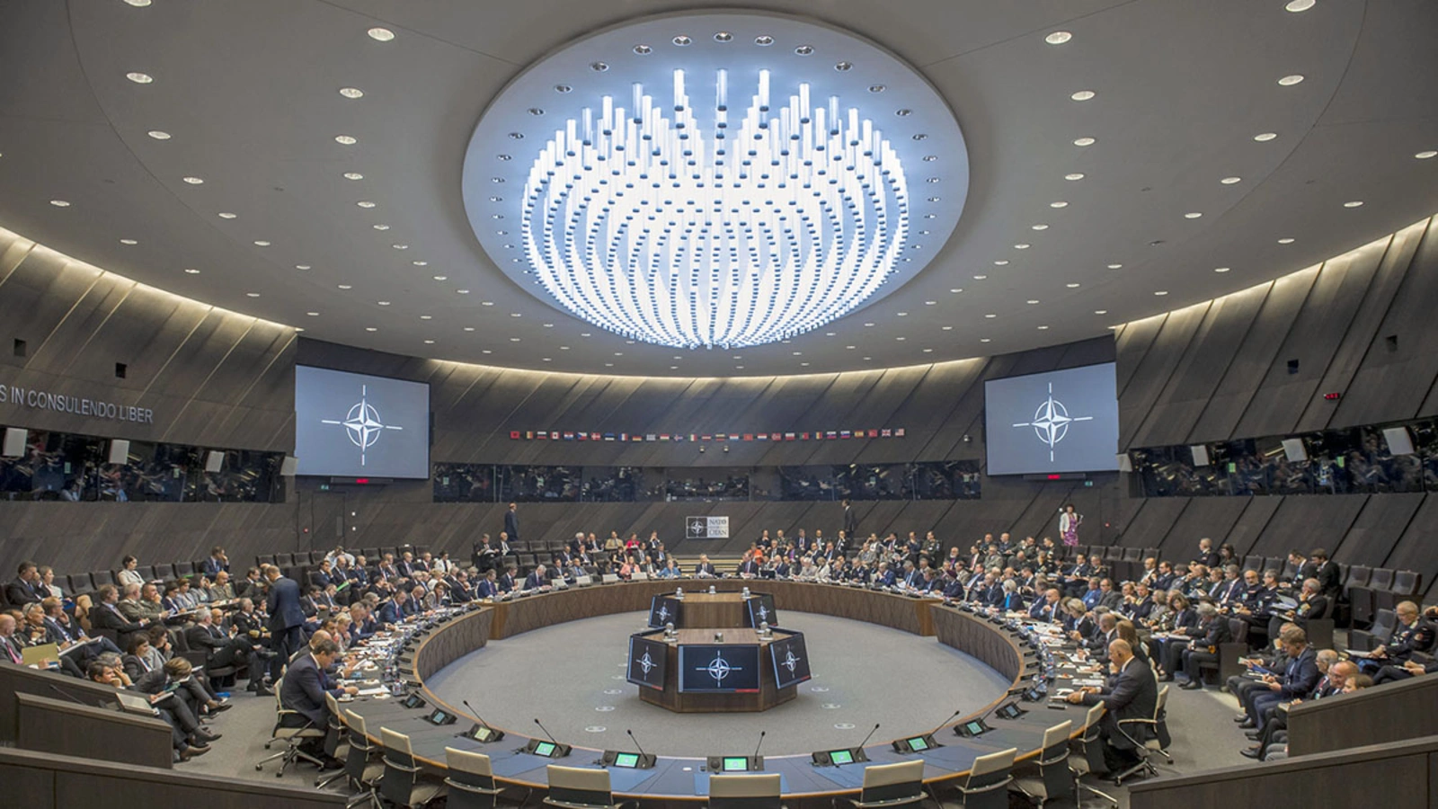 Ministers of defense from NATO countries meet at the alliance’s headquarters in Belgium.