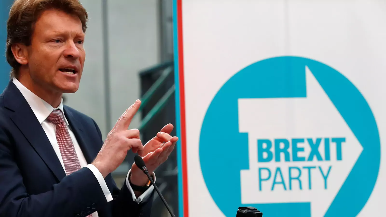 Chairman Richard Tice speaks at the launch of the newly created 'Brexit Party' campaign for the European elections, in Coventry, Britain April 12, 2019. 
