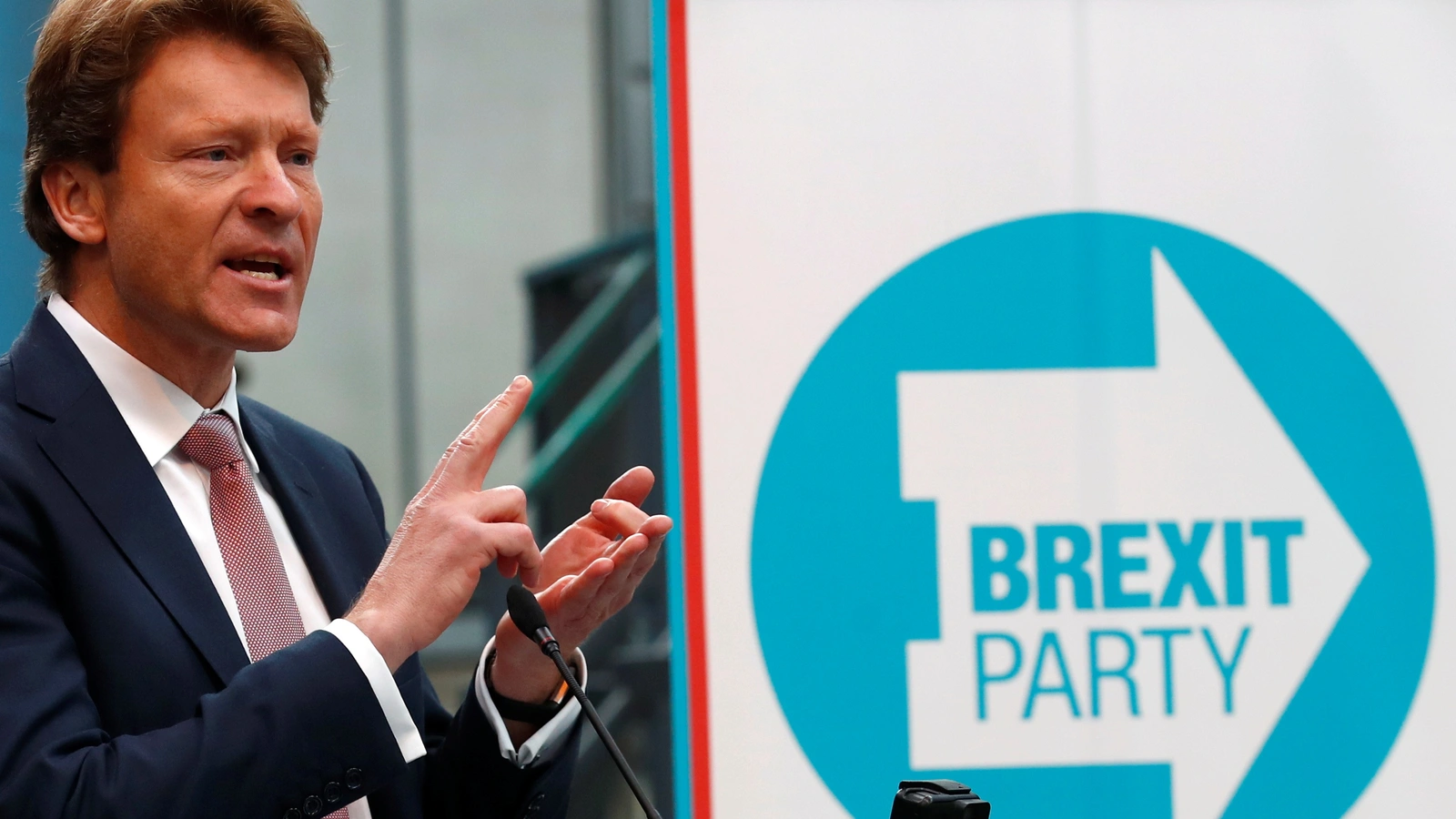 Chairman Richard Tice speaks at the launch of the newly created 'Brexit Party' campaign for the European elections, in Coventry, Britain April 12, 2019. 