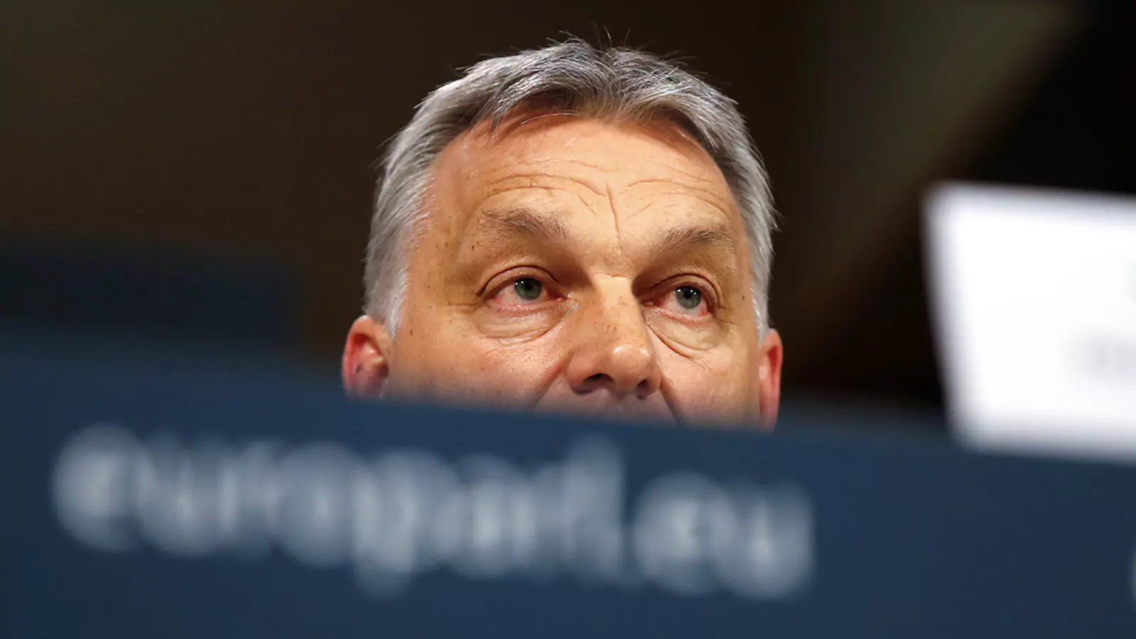 Hungary's Prime Minister Viktor Orban attends a news conference in Brussels, March 2019.