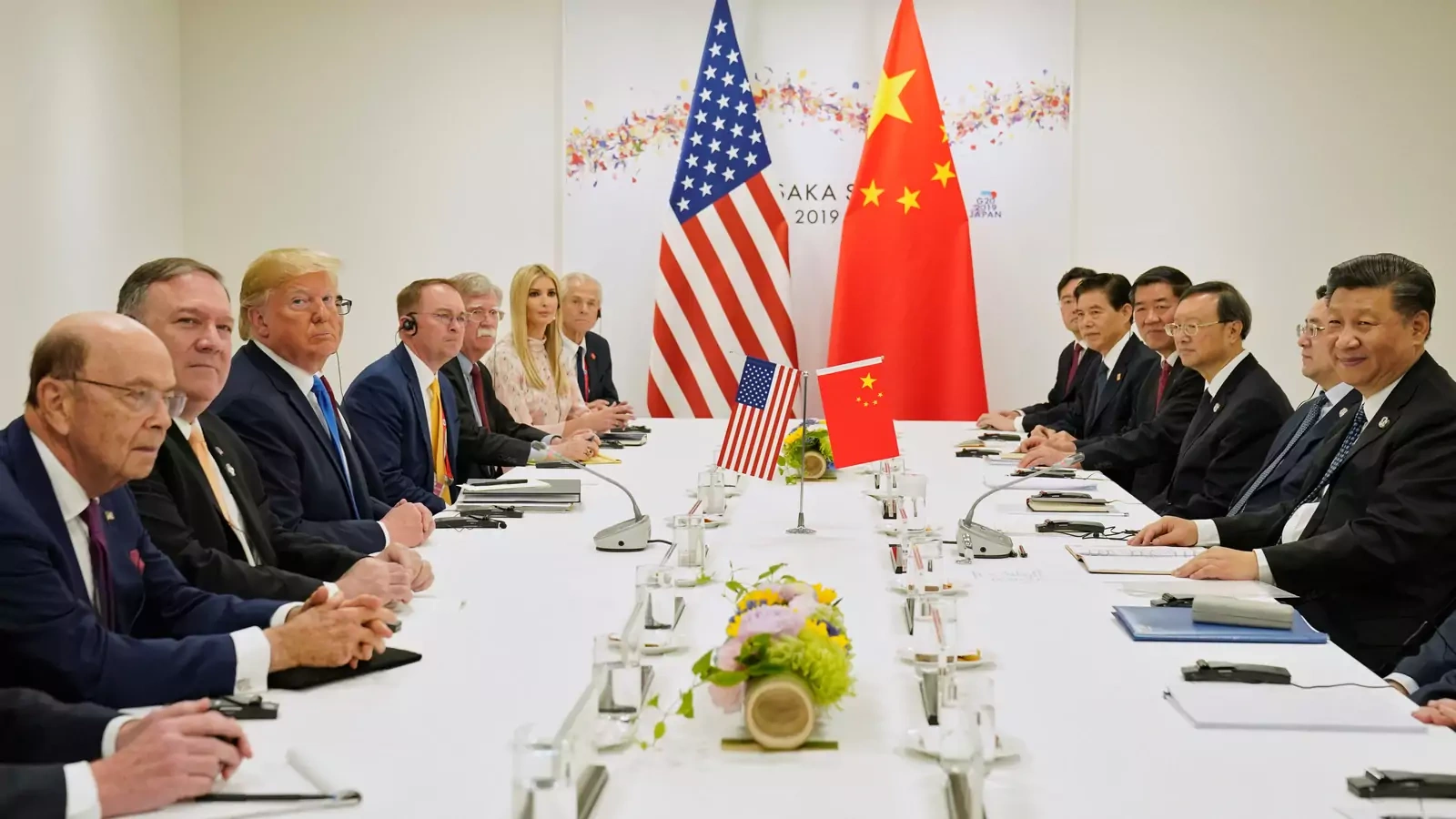 U.S. President Donald Trump and China's President Xi Jinping hold a bilateral meeting during the G20 leaders summit in Osaka, Japan, June 29, 2019.