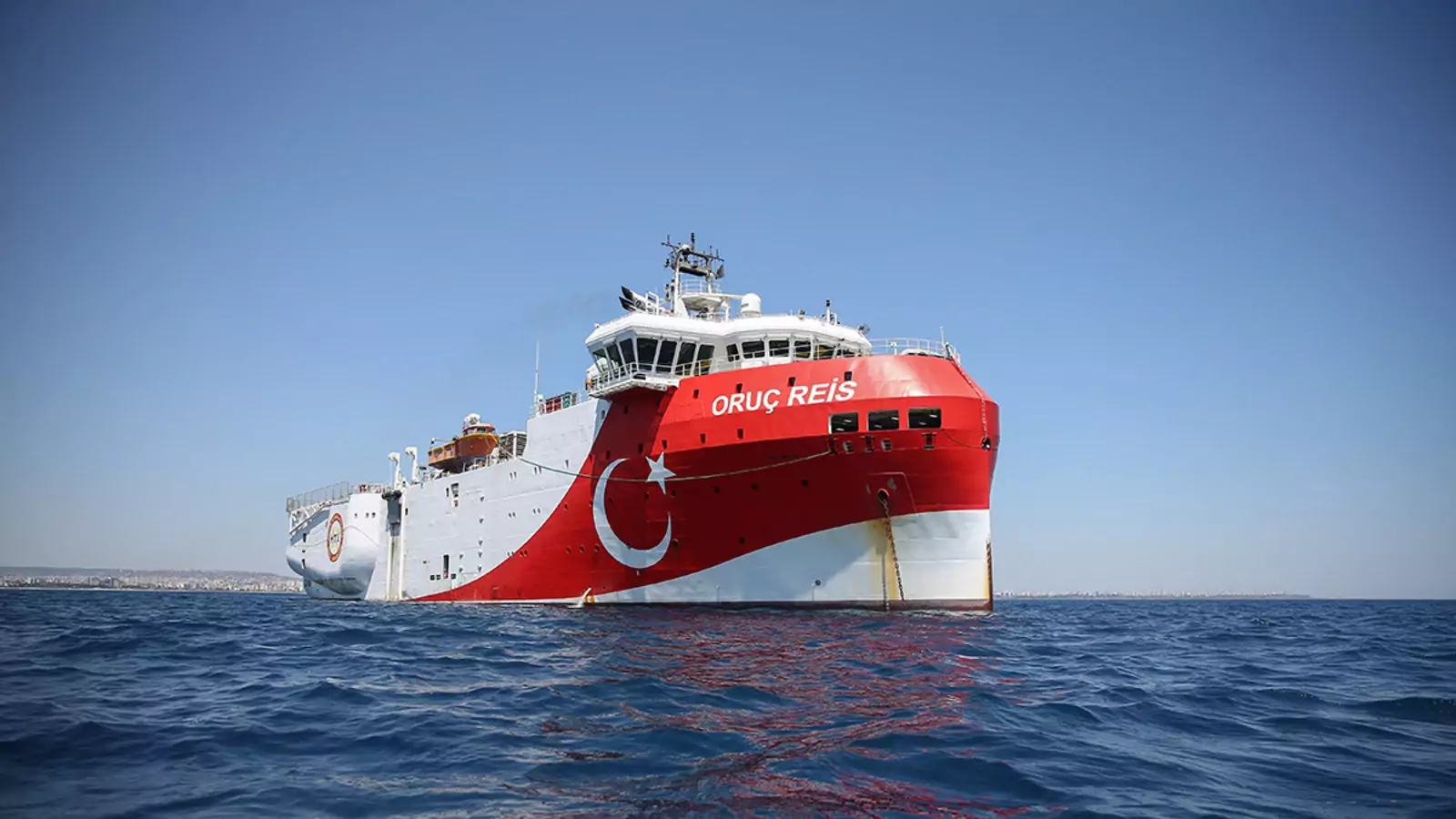 Oruc Reis seismic research vessel is seen as it is ready for a new seismic research expedition in the Eastern Mediterranean.