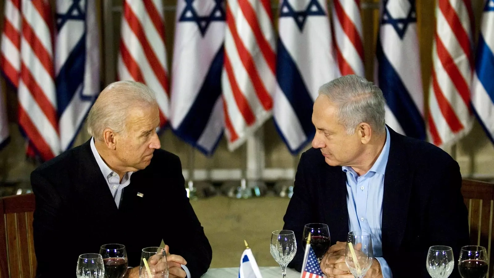 Then-Vice President Joe Biden and Israeli Prime Minister Benjamin Netanyahu in March 2010.