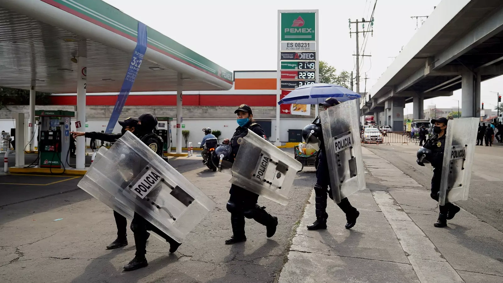 Police officers in Mexico City